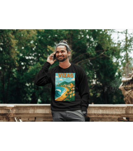 Round-Neck Destination T-Shirt - Vizag Color-Mono